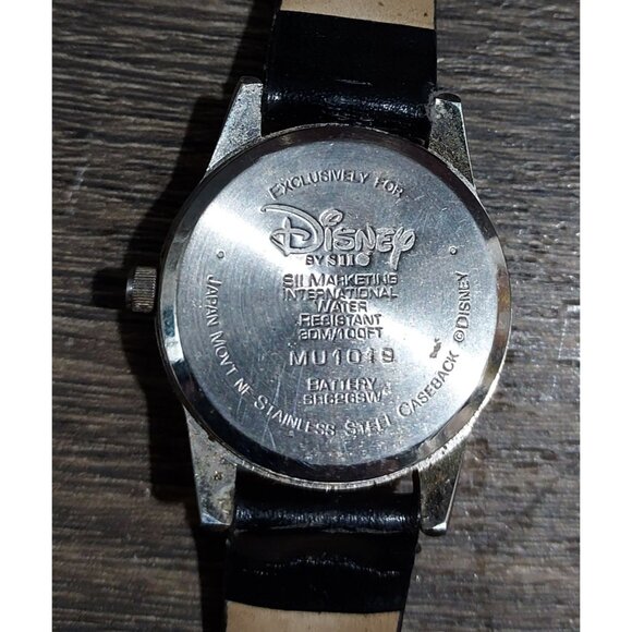 Disney Dopey SII Vintage Full Figure Dwarf Wrist Watch Date Silly Wave New Batry - Picture 9 of 10